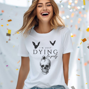 Ich will nur gotisches Halloween-Party Party. T-Shirt