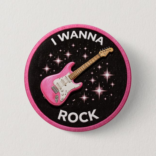 Ich will Rocken Button (Vorderseite)