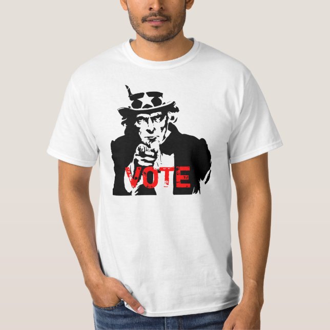 Ich will SIE, um ZU WÄHLEN T-Shirt (Vorderseite)
