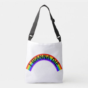 Ich will sterben - Regenbogen Tragetaschen Mit Langen Trägern