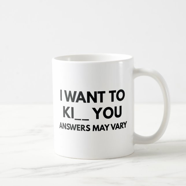 Ich Will Töten Kaffeetasse (Rechts)