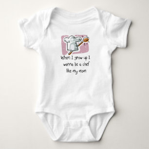 Ich will, um ein Koch wie mein Mama-Baby-T - Shirt