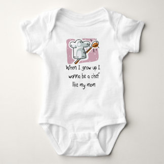 Ich will, um ein Koch wie mein Mama-Baby-T - Shirt