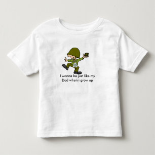 Ich will, um gerade wie mein Vater zu sein wenn i Kleinkind T-shirt