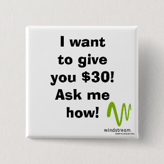 Ich will, um Ihnen $30 zu geben! Quadrat Button