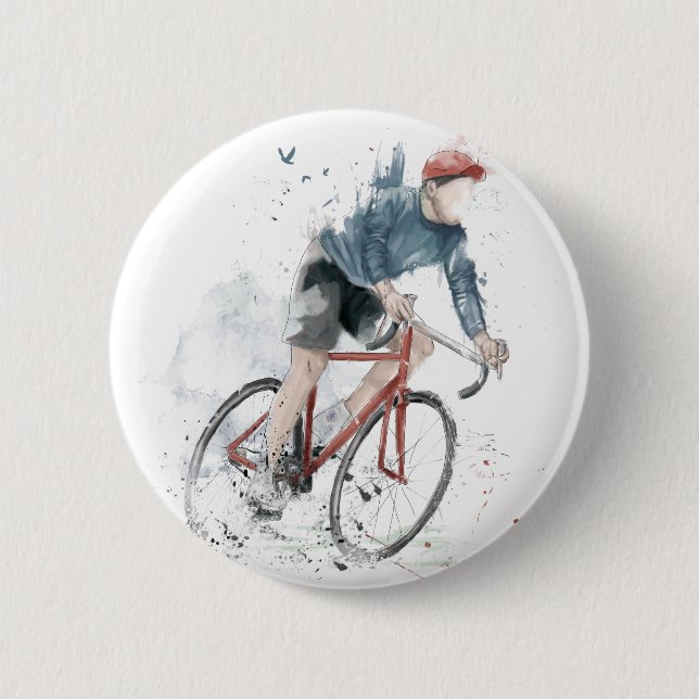 Ich will, um mein Fahrrad zu fahren Button (Vorderseite)