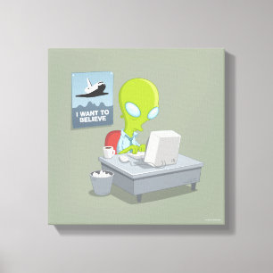 Ich will, um zu glauben leinwanddruck