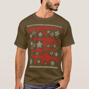 Ich will Waffen für Weihnachten Hässlicher Weihnac T-Shirt
