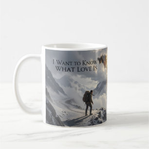 Ich will wissen, was Liebe ist Alpine Art Mug Kaffeetasse