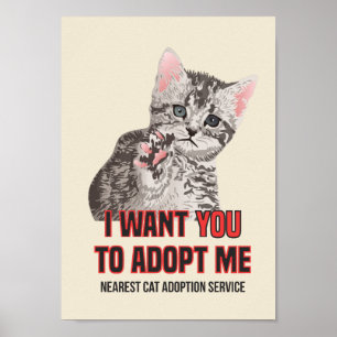 Ich will Yout, um mich auf Poster