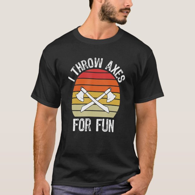 Ich wirf Achsen für Spaß Lumberjack T-Shirt (Vorderseite)