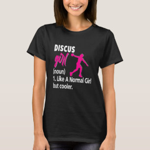Ich wirf Dinge Discus Girl Turmtrainer T-Shirt