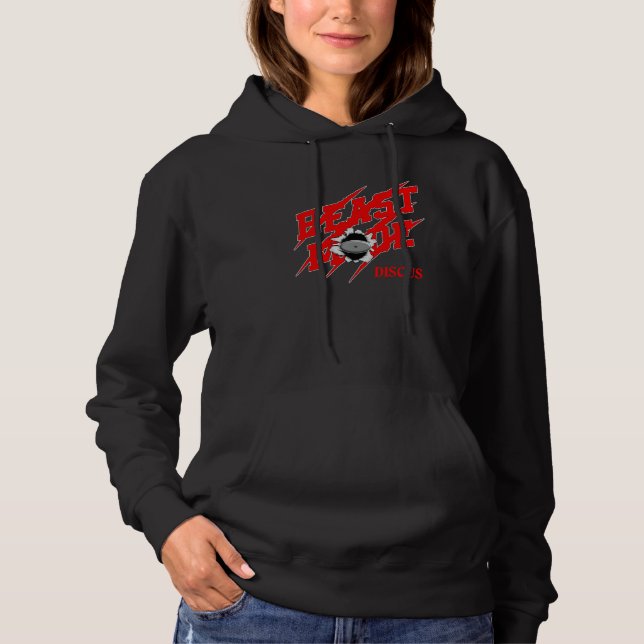 Ich wirf Stuff Discus, der Athlete Discus wirft Hoodie (Vorderseite)