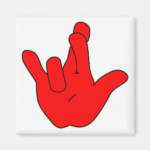 Ich wirklich Liebe Sie ASL ©WhiteTigerLLC.com Magnet