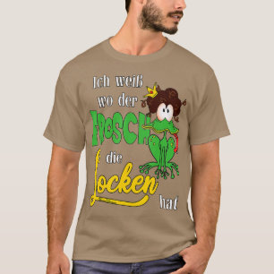 Ich wo der Frosch die lustiges Tier T-Shirt