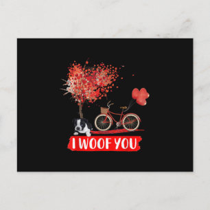 Ich wöhe dich. Boston Terrier Dog Valentine Gesche Feiertagspostkarte