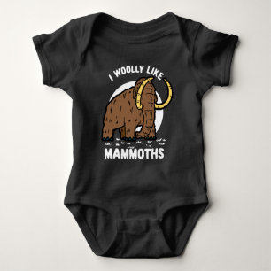 Ich wölbe wie Mammoths witziges prähistorisches Ti Baby Strampler