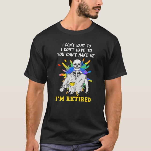 Ich Woll nicht oder muss, und du kannst mich nicht T-Shirt (Vorderseite)