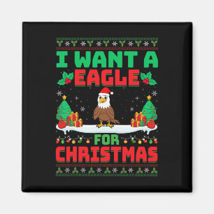 Ich Wollte Adler zu Weihnachten - Adler Lover Weih Magnet