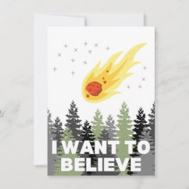 Ich Wollte, Asteroidennotecard zu glauben Mitteilungskarte