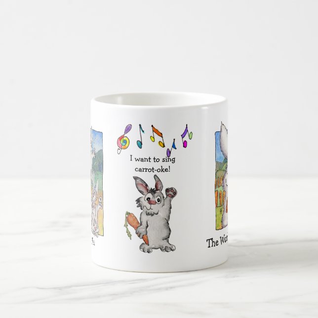 Ich Wollte auf die Tasse Sing Carrot-oke Rabbits (Mittel)