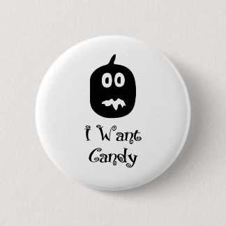Ich Wollte Candy Pumpkin Button