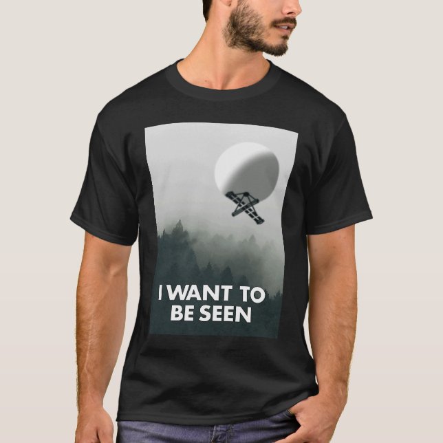 Ich wollte, chinesischer Spy Balloon zu sehen T-Shirt (Vorderseite)