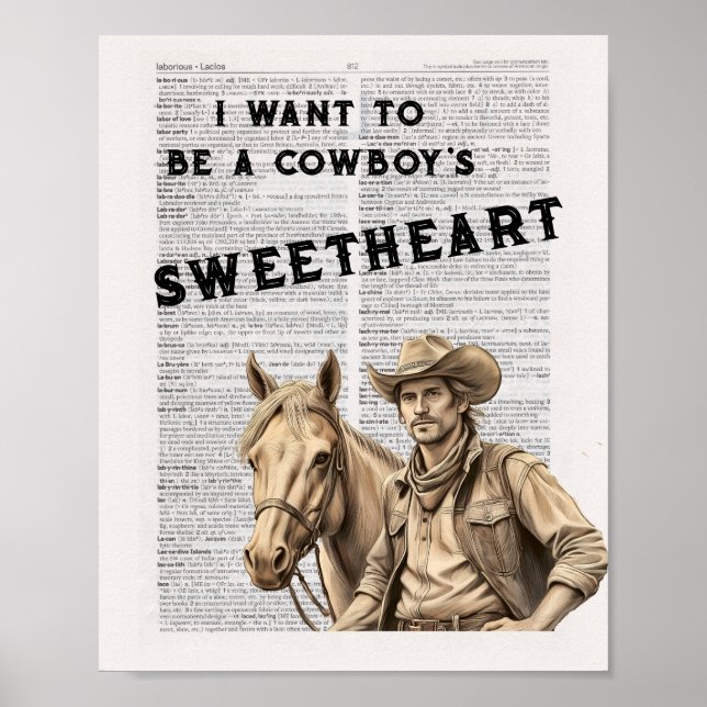 Ich wollte, Cowboyliebe zu werden (2) Poster (Vorne)