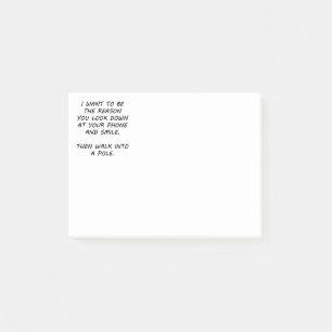 Ich Wollte, der Grund zu sein Post-it Klebezettel