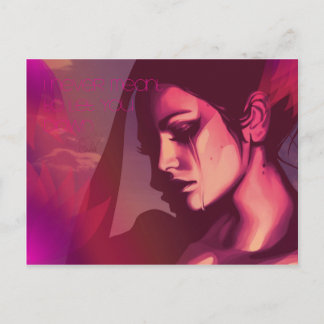 Ich wollte dich nie auf der Postkarte gelassen hab