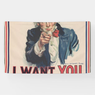 Ich Wollte dich Uncle Sam Banner