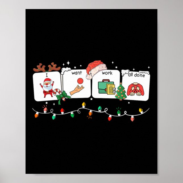 Ich Wollte die ganze Gebärdensprache über AAC Chri Poster (Vorne)