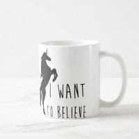 Ich Wollte, die Tasse des Einhorns zu glauben