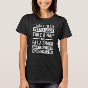 Ich Wollte, ein Buch zu lesen Nehmen Sie ein Nicke T-Shirt