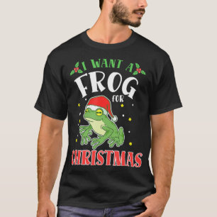 Ich Wollte ein Frosch für Weihnachtsgeburtstier T-Shirt