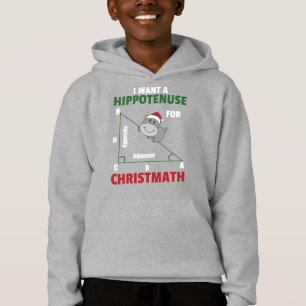 Ich Wollte ein Hippo für Weihnachten Niedlichen Hi Hoodie