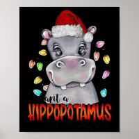 Ich Wollte ein Hippopotamus für Weihnachtsbeleucht