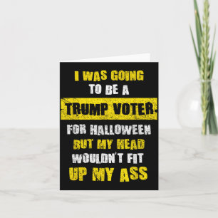 Ich wollte ein Wähler sein, ich lustiger Halloween Karte