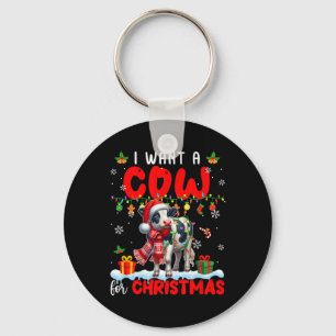 Ich Wollte eine Kuh für Weihnachten Weihnachten Ba Schlüsselanhänger