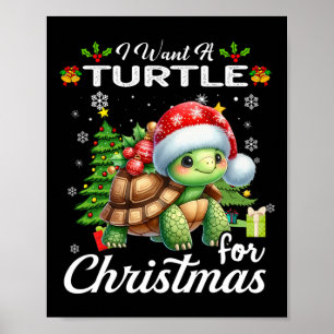 Ich Wollte eine Schildkröte für Weihnachten Niedli Poster
