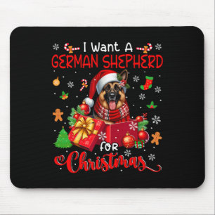Ich Wollte einen deutschen Schäferhund zu Weihnach Mousepad