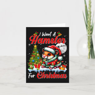 Ich Wollte einen Hamster zu Weihnachten Niedlichen Karte