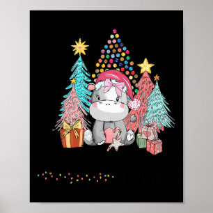 Ich Wollte einen Hippopotamus für Weihnachten Hipp Poster