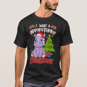 Ich Wollte einen Hippopotamus für Weihnachten Hipp T-Shirt