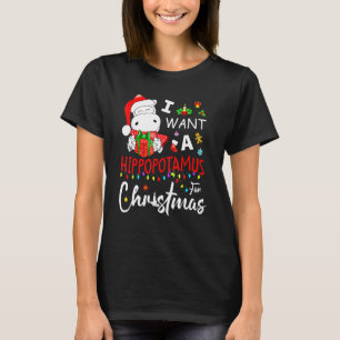 Ich Wollte einen Hippopotamus für Weihnachten Hipp T-Shirt