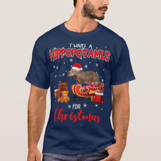Ich Wollte einen Hippopotamus für Weihnachten Hipp T-Shirt