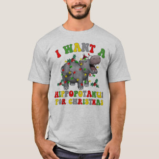 Ich Wollte einen Hippopotamus für Weihnachten lust T-Shirt