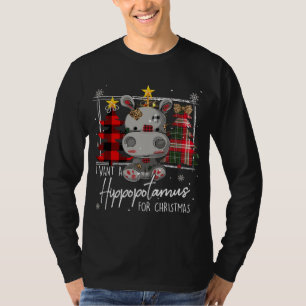 Ich Wollte einen Hippopotamus Für Weihnachten Nied T-Shirt