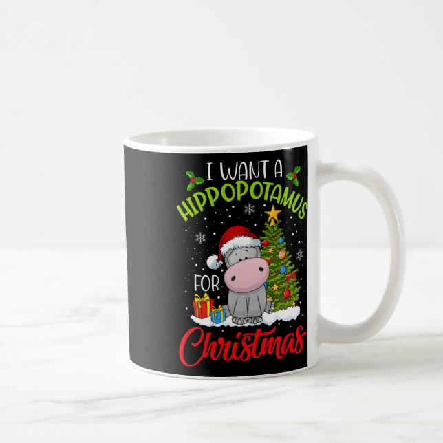 Ich Wollte einen Hippopotamus für Weihnachten Weih Kaffeetasse (Rechts)