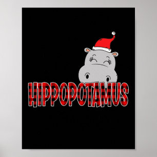 Ich Wollte einen Hippopotamus für Weihnachten Weih Poster